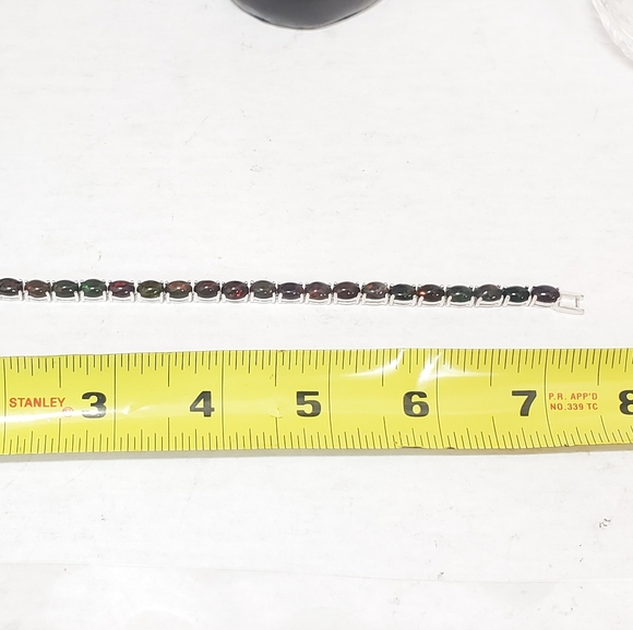 RUBY ON 925 SILVER BRACELET! - Picture 6 of 8